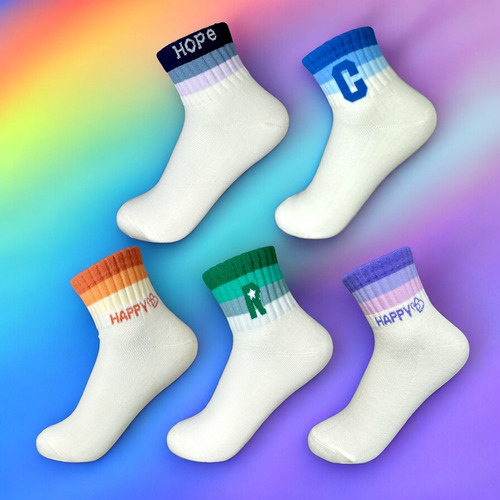 4 Pares Calcetines Deportivos Unisex, Algodón. Surtido Untalla