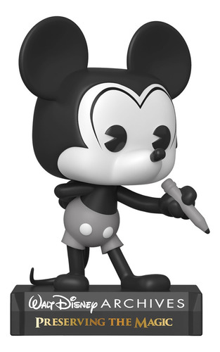 ¡funko Pop! Disney: Archivos, Mickey Mouse (blanco Y