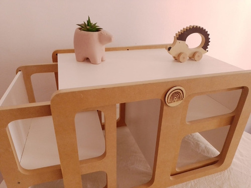 Juego De Mesa Con 2 Sillas Infantiles Evolutiva