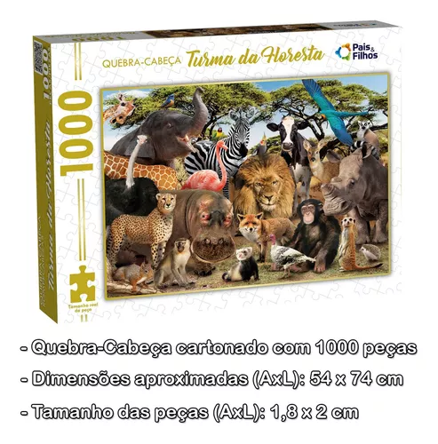 Super Quebra Cabeças - Um Dia na Floresta - 150 peças