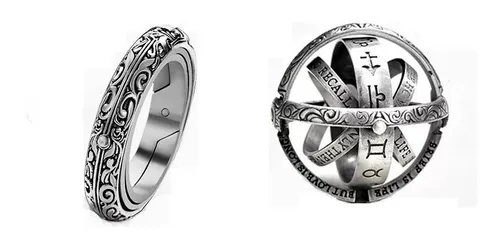 Anillo Esfera Astronomica Vintage Cosmico Hombres Y Mujeres
