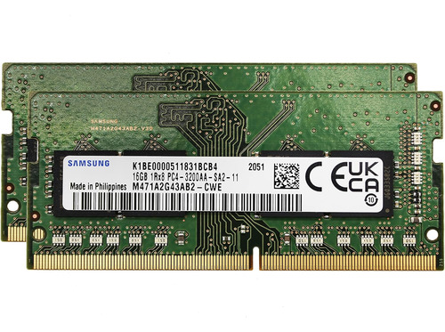 Memória Ram Samsung, Sodimm, 2x16 Gb, Ddr4, 3200 Mhz, 260 Pi