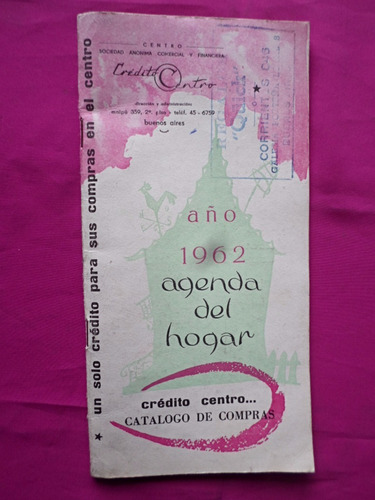 Agenda Del Hogar Año 1962 - Catalogo De Compras