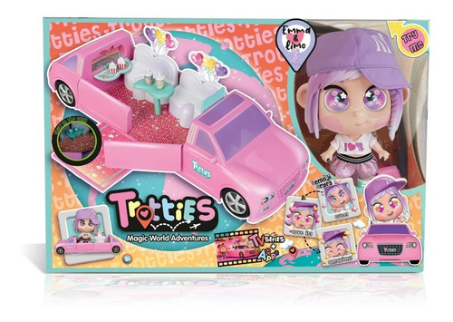 Muñeca Trotties Emoti Eyes Playset (emma + Limosina)