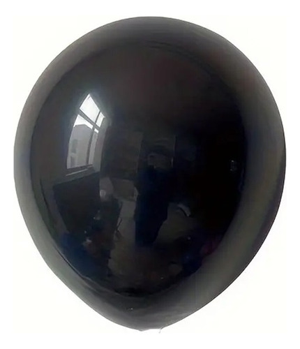 100 Globos Negros Fashion # 12 Qiao Latex Inflan A 30 Cm