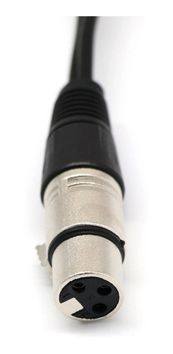 2 Piezas Audio Micrófono Cable Xlr Hembra A 2 Macho Pro