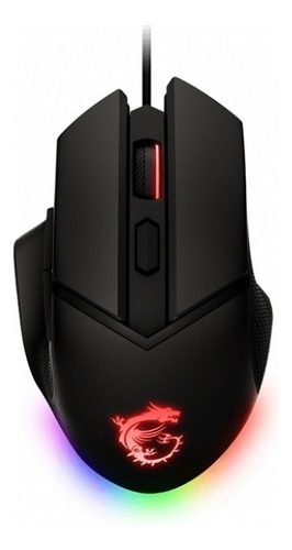 Mouse Gamer Msi Óptico Clutch Gm20 Elite Alámbrico Usb A Color Negro