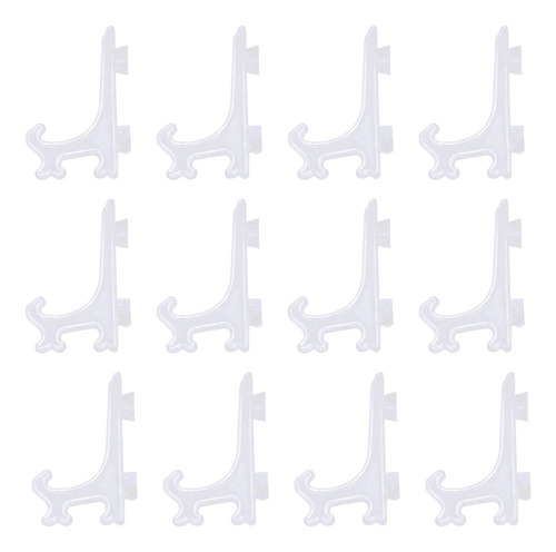 12 Caballetes O Soportes Para Platos De Plástico De 3 Pulgad