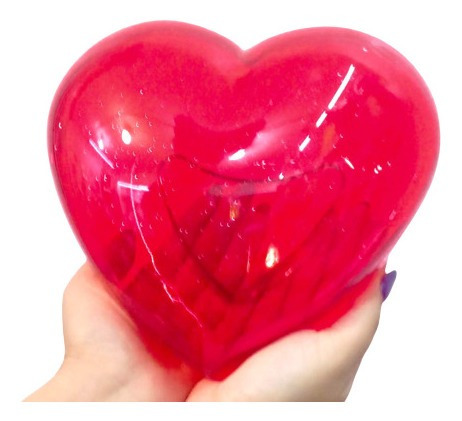 Corazón Acrílico Con Glitter Caja Regalo Amor San Valentín 