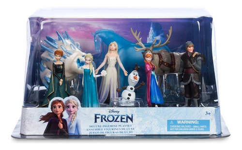 Disney Frozen Deluxe Set 9 Figuras Anna Elsa Olaf Nokk Sven