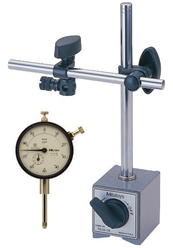 Soporte Magnético Mitutoyo 64pka079 Con Indicador De Dial, 1
