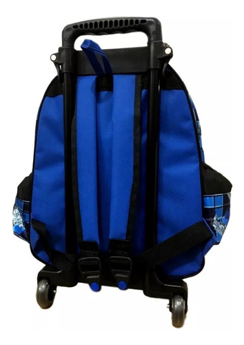 Mochila Infantil Authentic Games Rodinhas Lancheira Aula Cor Azul Desenho Do Tecido Authentic Lisa Lancheira