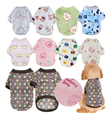 Buzo Abrigo Para Mascotas Perro Gato Invierno Frio Plush M Nene