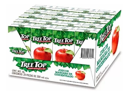 Jugo De Manzana Tree Top 20 Juguitos 200ml Sin Azucar Extra