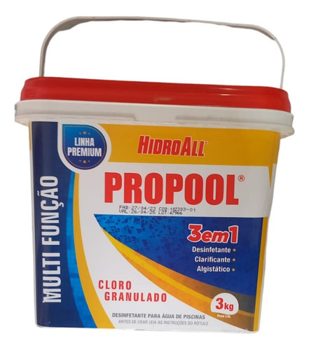 Cloro Propool 3kg Original 3x1 Multiação