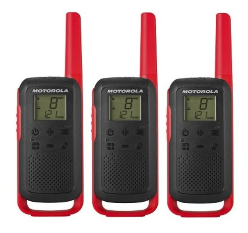 3 Radios Motorola Hasta 32km* Micro Usb T210tp 22ch Vox Scan (Reacondicionado)