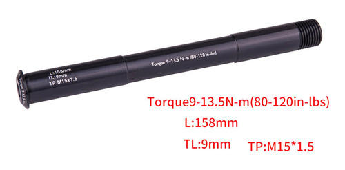 Mtb Bike Qr Adaptador Cubo De Rueda De Bicicleta 15 Mm 158 M