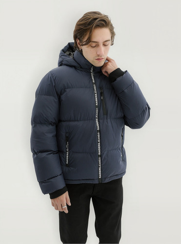 Campera Hombre Puffer Blake Raiders Jeans Azul Xxl