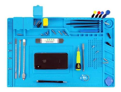 Manta Antiestatica Silicona Individual Tecnicos Oferta!!! Celeste