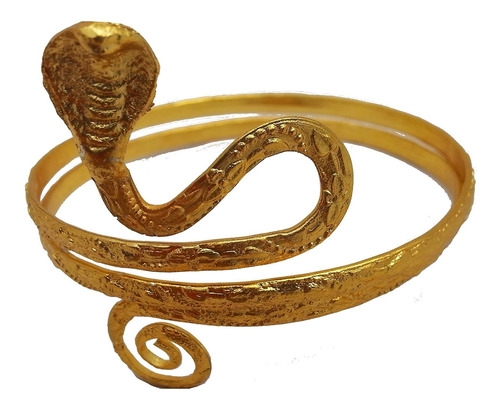 Brazalete De Serpiente Ajustable En L Dorado Para La Pa...