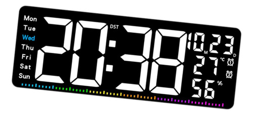 Reloj De Pared Digital Con Pantalla De Temperatura Reloj