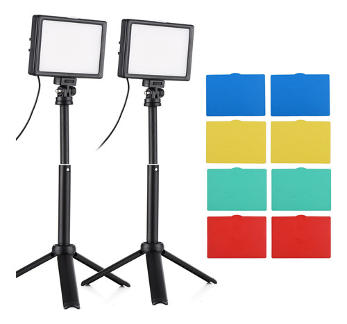 Juego De Luces De Vídeo For Fotografía De Escritorio Led De