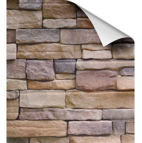 Imagen 1 de 7 de Conveniente Papel Tapiz De Piedra 3d Autoadhesi