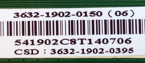 Main Vizio 3632-1902-0150 / 0171-2271-4553 / E320-a0 Laianlc (Usado)