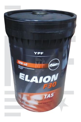 Aceite Ypf Elaion F30 10w40 Semisintético Acea X20 Lts Balde