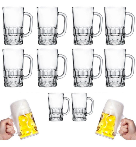 Jogo Kit 48 Canecas Chopp Vidro Copos Cerveja Festa 330ml