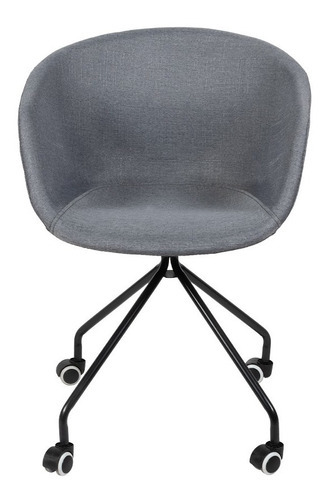 Silla De Oficina Ejecutiva Para Escritorio Ergonomica Linneo Color Gris