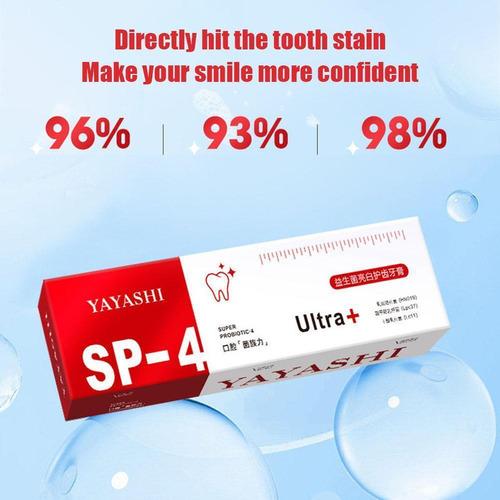 3 Unidades De Pasta Dental Blanqueadora Probiótica Sp-4
