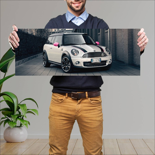 Cuadro 30x80cm Auto 2012 Mini Cooper Clubman Ray 128