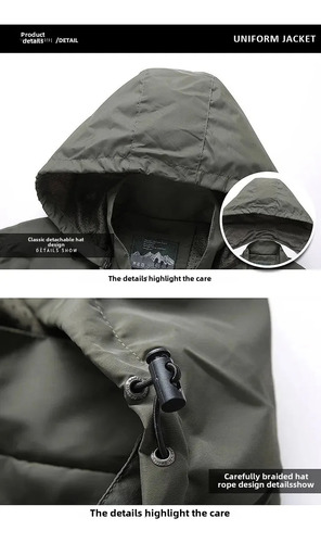 Chaqueta Con Forro Polar Impermeable Y Resistente Al Viento Para Hombre