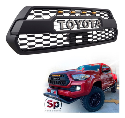 Imagen 1 de 8 de Parrilla Frontal Toyota Tacoma 2016/2019 Tipo Trd Con Led