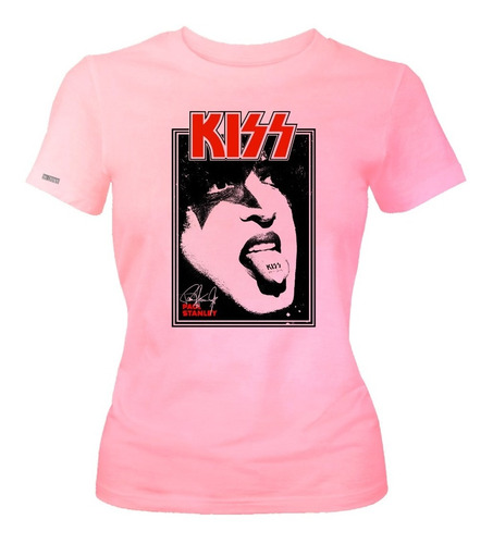 Camiseta Kiss Rock Banda Paul Stanley Dama Mujer Ikrd