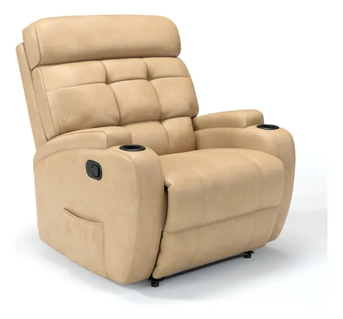 Poltrona Do Papai Reclinável Manual De Massagem Em Corino