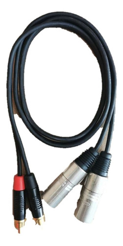  Cable Semicon Pro Cables 2 Plugs Rca A 2 Xlr Macho 2 Metros