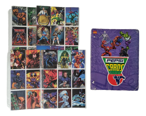 Álbum Pepsi Cards Marvel - Set Completo - Original