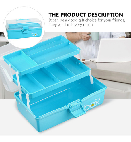 Caja De Herramientas De Pintura Portátil De 3 Capas De Almac