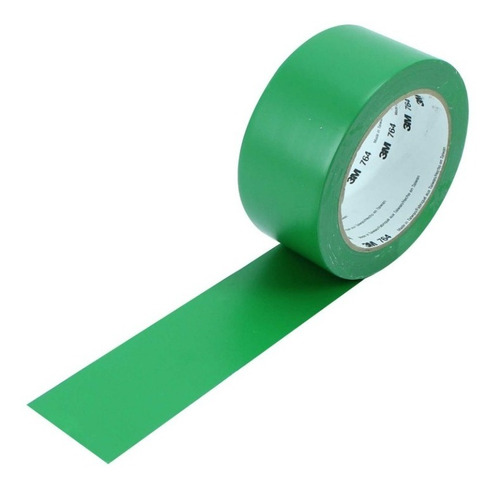 Imagen 2 de 7 de Cinta Vinil Señalización 3m 764 Verde Claro 51mm 20400280