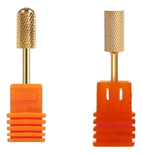 2 Puntas Gold Para Drill Uñas - Seguridad + Carbide