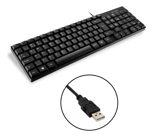 Um teclado preto com o número 1 nele