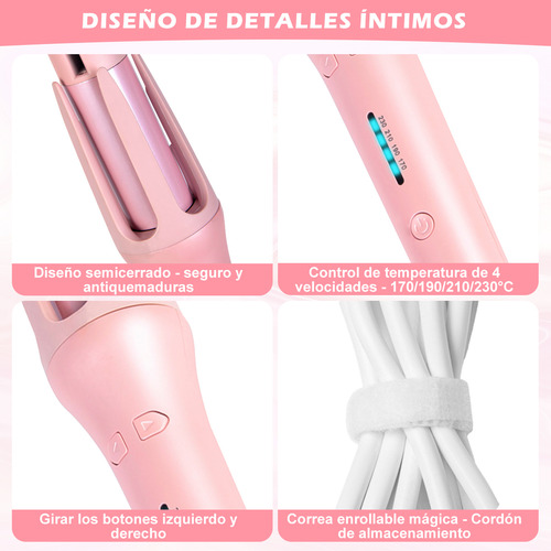 Tenaza Rizadora Automática Rosa 32 Mm 110 Vez