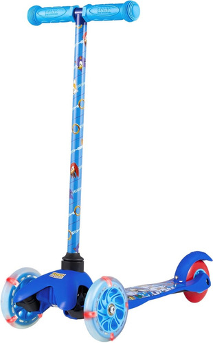 Patineta Scooter Para Niños De Sonic Iluminada