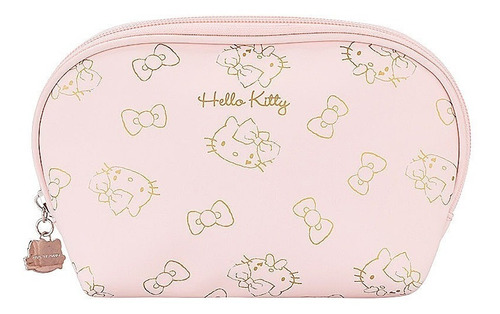 Cosmetiquera Hello Kitty Rosa Organizador Ovalado Miniso 