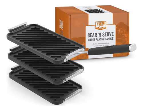 Sear 'n Serve - Juego De Sartenes De Hierro Fundido Para P