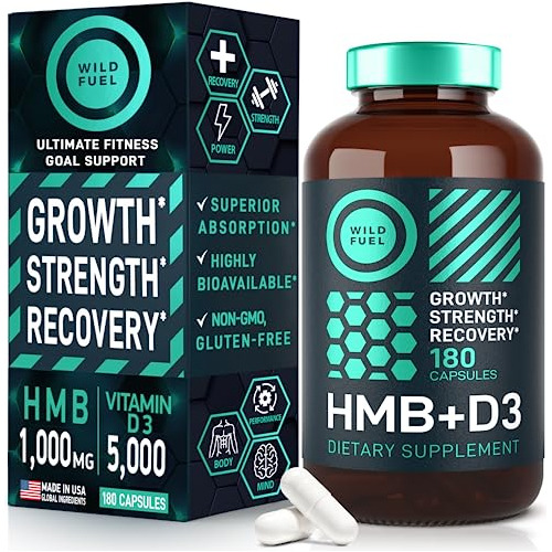 Hmb Y Vitamina D3 Suplemento Cápsulas - Crecimiento Hfy3h