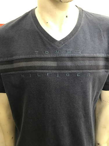 Remera Tommy Hilfiger Cuello V Washed Talle Large