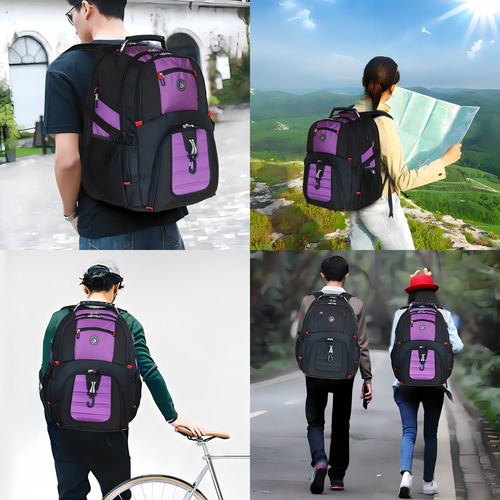 Mochila De Viaje Extra Grande 52l Con Puerto De Carga Usb